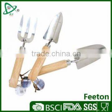 3pcs high quality stainless steel indoor gardening tools kit set for women