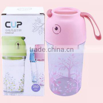 250 ML Single Wall Plastic Clear Drinking Water Bottle With Lid photo-2