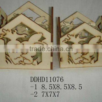 HOT Selling Wood Candle Holder of rabbit design