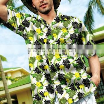 wholesale of hawaiian man shirts short sleeve printed hawaiian man casual shirts