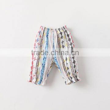 2017 Wholesale Summer Girls 3/4 Pants Kids Floral Beam Foot Trousers photo-2