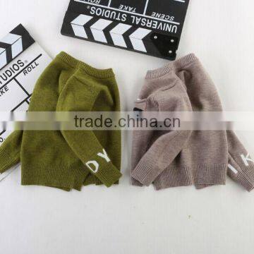 New baby boy cashmere pullover sweater designs for 1-6 years old kids