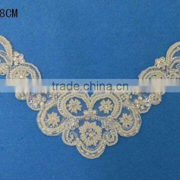 Hot Selling Wedding Dress Lace Rhinestone Applique