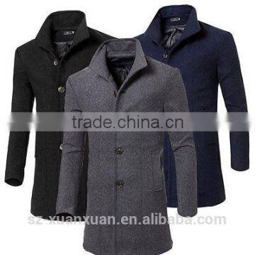 Customized newest winter wool coat men's jacket top dress coat