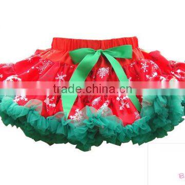 Christmas Pettiskirt Baby Girls Tutu Petti Skirt Baby Ruffled Skirt Wholesale Polka Dots Tutu Skirt photo-3