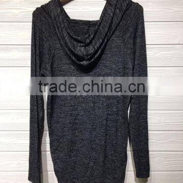GZY Latest Shirt Designs for Women Knit Hooded Shirt Stock Lot photo-6