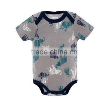 2017 Cheap Good Quality Baby Clothes Colorful Summer 100%Cotton Short Sleeves With Printing Newborn Infant Baby Bodysuits photo-5