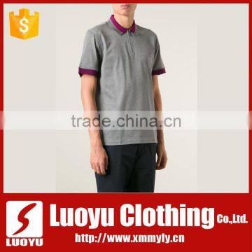 Custom 100% cotton mens polo shirt of blank polo shirt