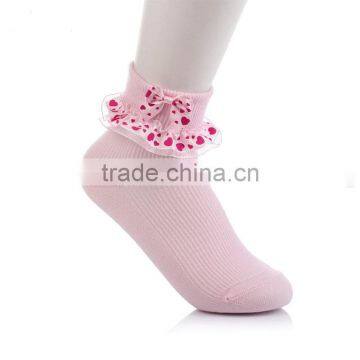 Cute breathable lace kids summer socks