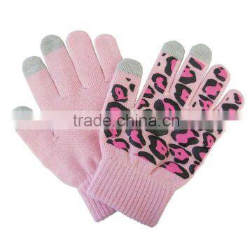 fashion printed touch screen gloves phone gloves