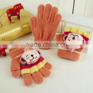 TC13024 Cheap Cute Animal Pattern Winter Warm Kids Gloves New Fashion Knit Kids Finger Gloves photo-6