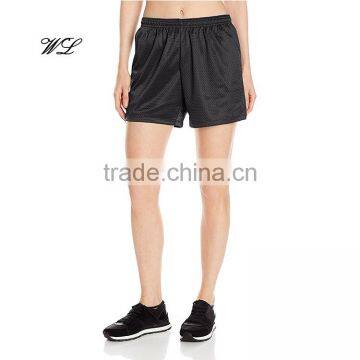 Woman yoga short pants casaul mesh shorts custom woman garment from china factory