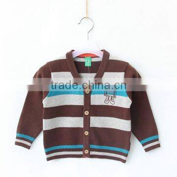 Baby Woolen Striped Sweater Cardigan photo-3