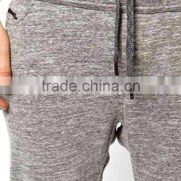 Man Heathered Gray Slim Fit Sweat Pants photo-3