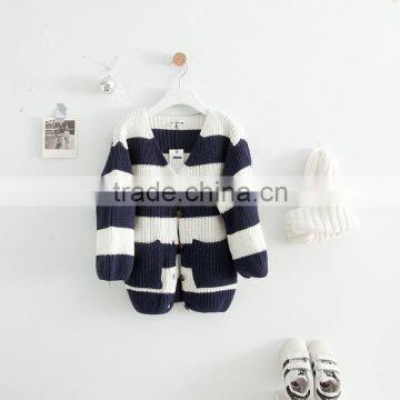 2-8 Years Wholesale 2017 New Fashion Winter Girls Knitted Sweater Long Sleeve Cotton Girls Coat photo-4