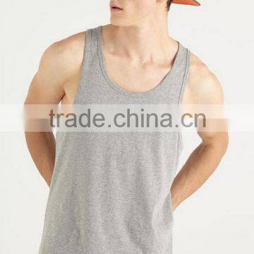 2017 Mens Tank Top Custom OEM Service Breathable Gym Cotton China Supplier Wholesale photo-4