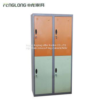 Luoyang Fenglong Cheap changing room 4 door stainless steel storage lockers metal school locker for student/gym/kids