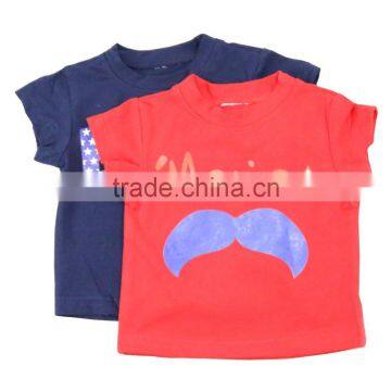 High quality wholesale colorful baby clothes/organic baby clothes/baby girl summer t-shirt