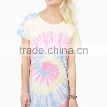 Hot Selling Tie Dye T-shirt Dress Design Beach Dress for Woman 2015 photo-2