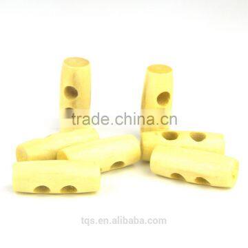 50Pcs/bag 25mm Custom Natural Wood Toggle Horn Buttons For Coat photo-3