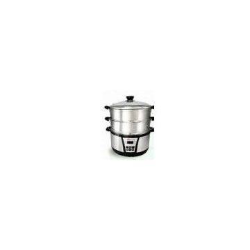 28-inch Food Steamer, Two-layer, 80-minute Automatic Timer, 10L Capacity and 1,500W Power