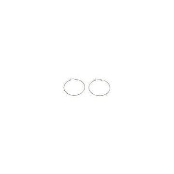 Customized Fashion Elegant Style Stainless Steel Hoop Earrings for Anniversary