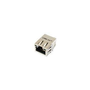 Single Port IEEE RJ45 Right Angle , 10 / 100M Low Profile RJ45 Connector