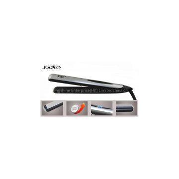 MHD-006 professional tourmaline ceramic hair straightener,new hot floating plate LCD display hair iron