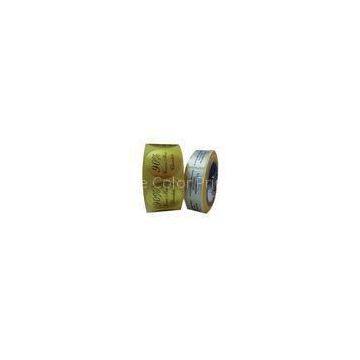 Glossy Lamination Gold Foil Labels Customized Circle Label Printing With Roll Packing