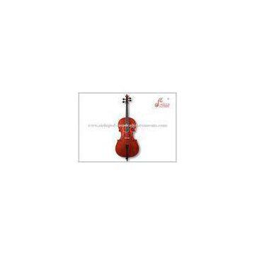 Flamed Master Oil Varnish Musical Instrument Cello With Spruce Face Material