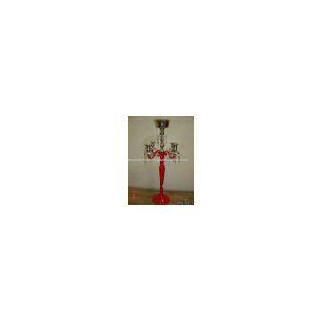 Nickel Plated Aluminium Candelabra , Powder Coating Candelabra