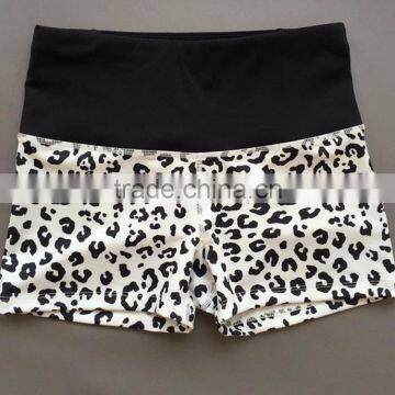 Women' Leopard Print Fitness Yoga Shorts With Good Offer