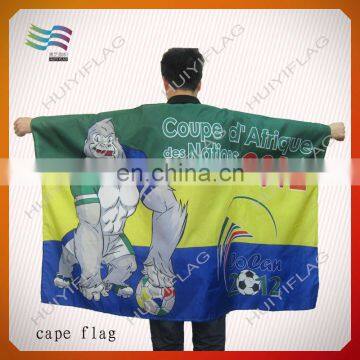 personalized polyester football body cape flag