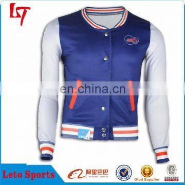 Custom fitness jacket for man,wholesale plain baseball jackets,2015 new style baseball jersey jacket