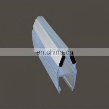 PVC magnetic shower door seal for 90 degree and 130 degree glass doors