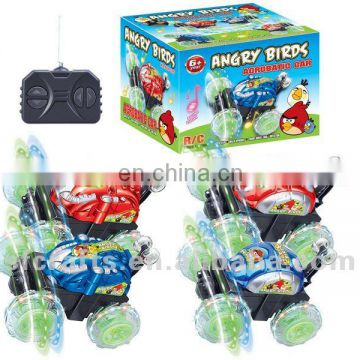 Flashing rc stunt toy car with music