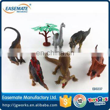 Promotional china cheap plastic 6 model dinosaur candy toys for kids