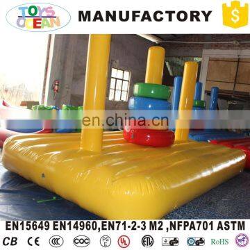 Funny inflatable hoopla game, sport ring toss game for children