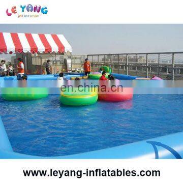 Motorized bumper boat for character water park