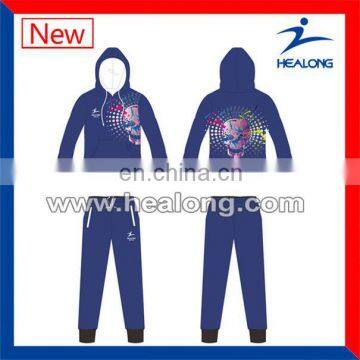 Healong Factory Crew Neck Wholesale Blank Pullover Hoodies