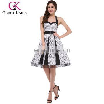 New Arrival Grace KarinCotton 1950s Cheap Halter Retro Style Vintage Dresses CL006090-2