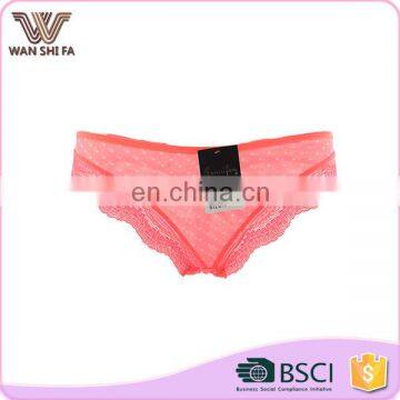 Classy nylon popular design anti-bacterial lace young girl wearing panties