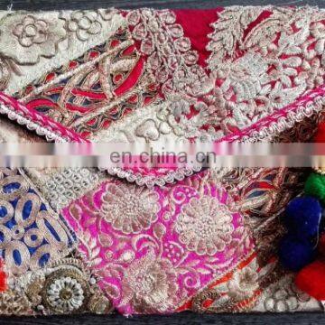 parties Wholesale Indian Ethnic Wedding Clutch Banjara Clutch Purse Beautiful Hand embroidered tribal Envelop Banjara bags