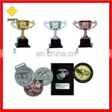 Cheap Custom Trophies and medals china with Ribbon Medallion