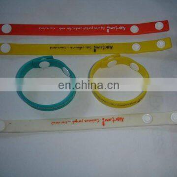 Silicone wrist band/personalized silicone bracelet/Adjustable Silicone Wrist Band