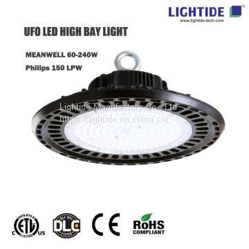 ETL/CE/DLC сертифицированные UFO светильники LED для высоких помещений, 100 Вт, 140 лм/Вт, 5-летняя гарантия