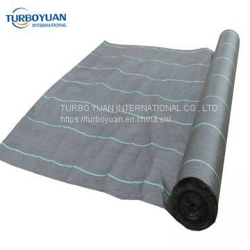 woven mulching netting PE / PP weed barrier cloth mat