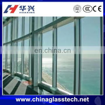 large glass aluminum frame commercial window price with CE approved