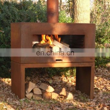 Corten Steel Propane Fire Pit Table for Outdoor Furniture