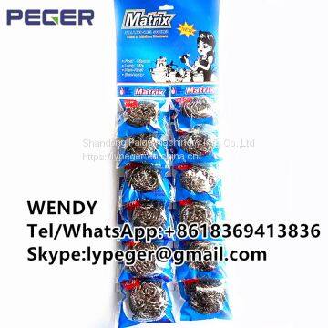 15G stainless steel scourer for cleaning dishes